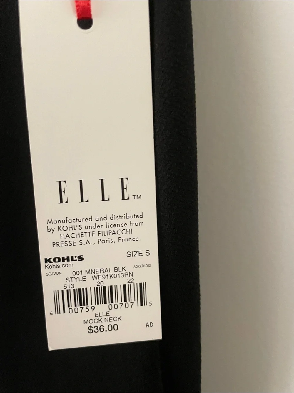 Elle Black Sleeveless Top with Embellished White Peter Pan Collar - Picture 2 of 3